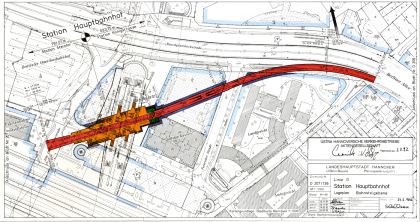 Lageplan Hauptbahnhof (D, –3-Ebene), D 207/136 Lageplan Hauptbahnhof (D, –3-Ebene), D 207/136