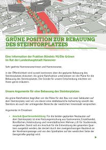 Info-Flyer Grüne Steintor-Bebauung
