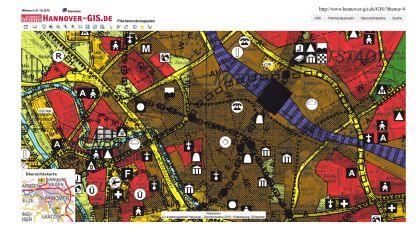 Flächennutzungsplan der LHH mit sichtbarer Tunneltrasse der D-Linie Flächennutzungsplan der LHH mit sichtbarer Tunneltrasse der D-Linie